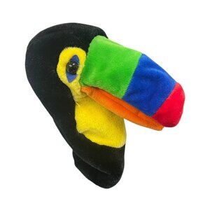 Vintage Aurora A & A Plush 10" Toucan Bird Hand Puppet Stuffed Animal